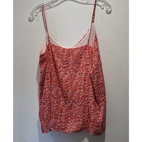 GAP Women's Size Medium Pink Heart Drapey Heart Print Camisole Colorful Love - Picture 5 of 6